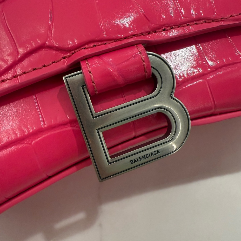 Balenciaga Hot Pink “HourGlass” Bag - Picture 6 of 7